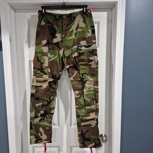 Topo Designs Pants Mens Medium Green Camo Cargo Military Ripstop Utility Fatigue